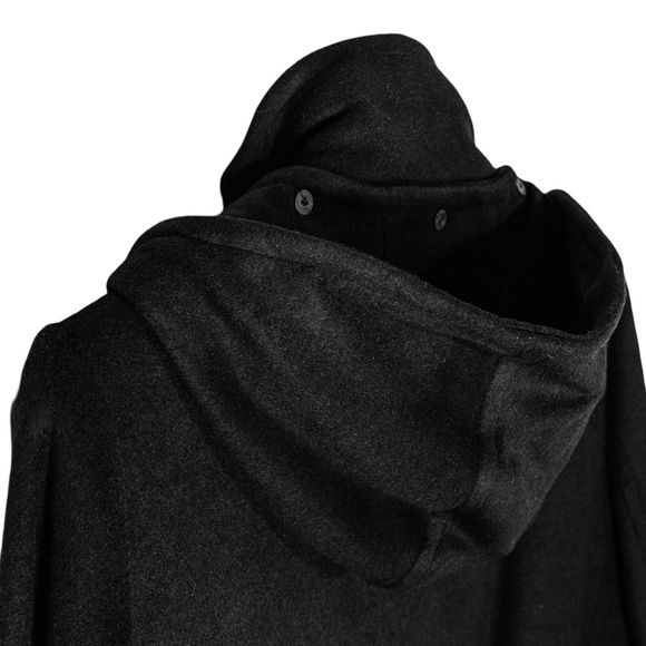 NWOT: Lauren Ralph Lauren Women's Black Hooded A-Line Wool Coat; Size 1X - Picture 6 of 15